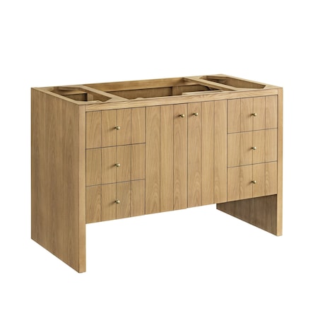 James Martin Vanities Hudson 48in Single Vanity Cabinet, Light Natural Oak 435-V48-M-LNO